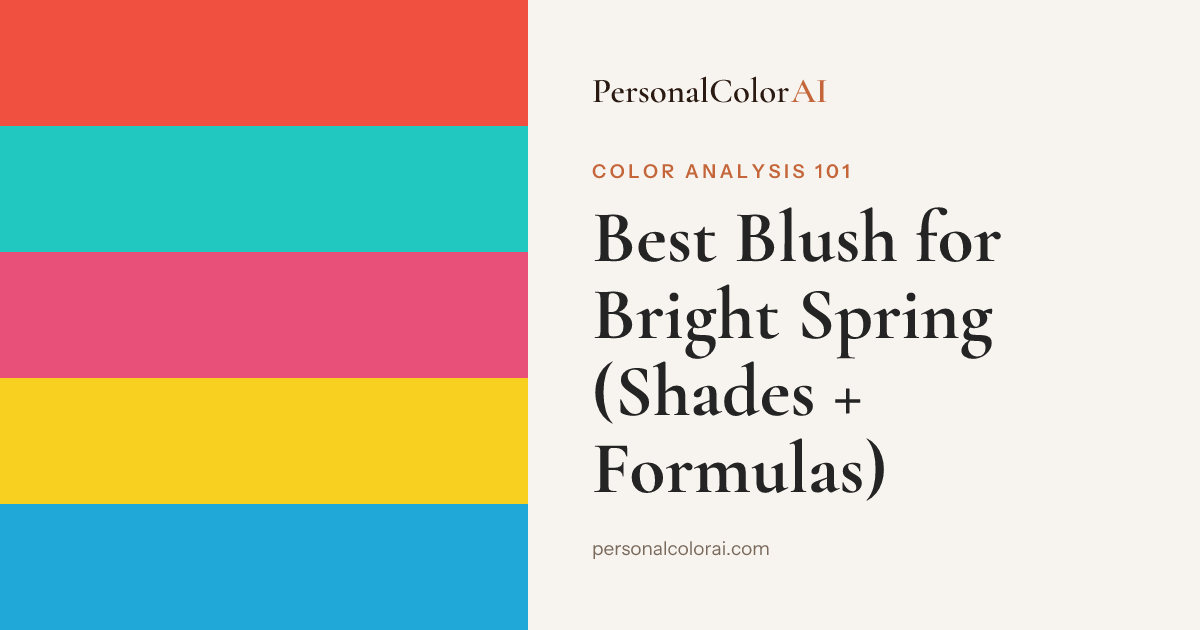 Best Blush for Bright Spring: Hot Coral, Vivid Peach, and Clear Warm Pink — Korean color analysis palette