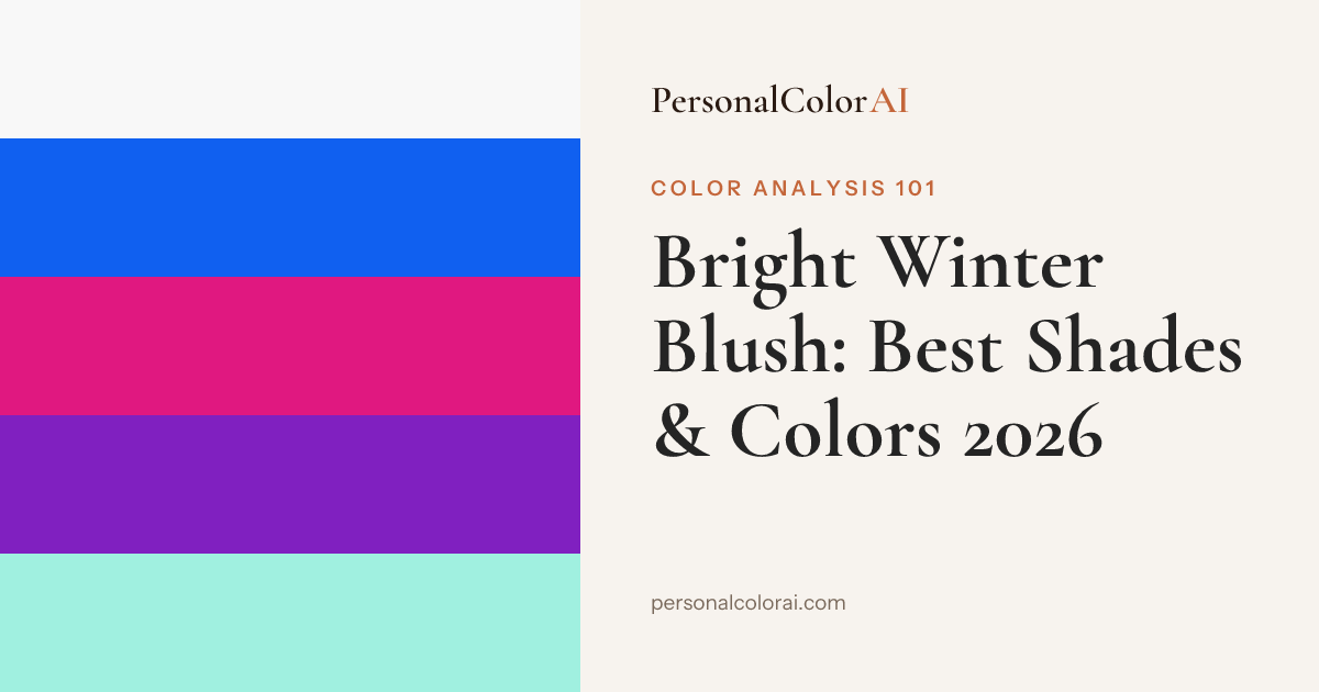 Best Blush for Bright Winter: Vivid Cool Pink, Fuchsia, and Bright Berry — Korean color analysis palette
