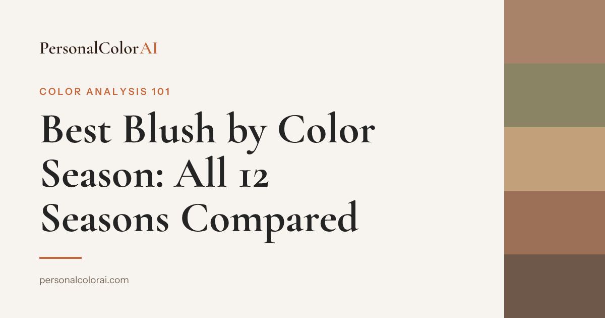 The Best Blush for Every Color Season: All 12 Seasons Compared — Korean color analysis palette