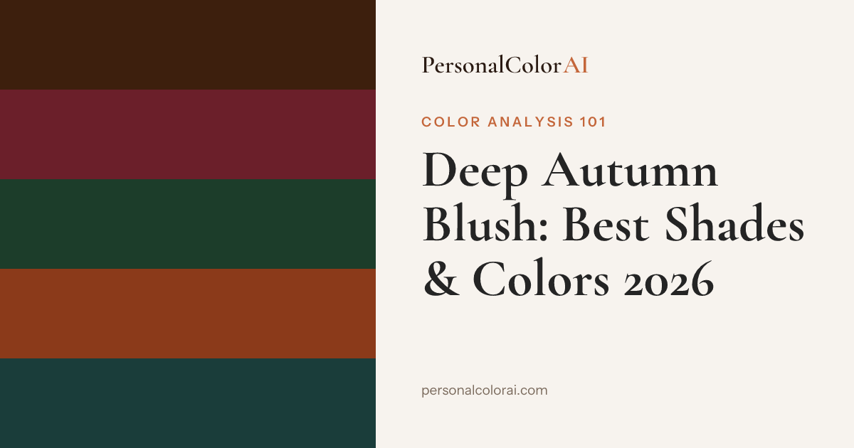 Best Blush for Deep Autumn: Terracotta, Brick, and Deep Peach — Korean color analysis palette