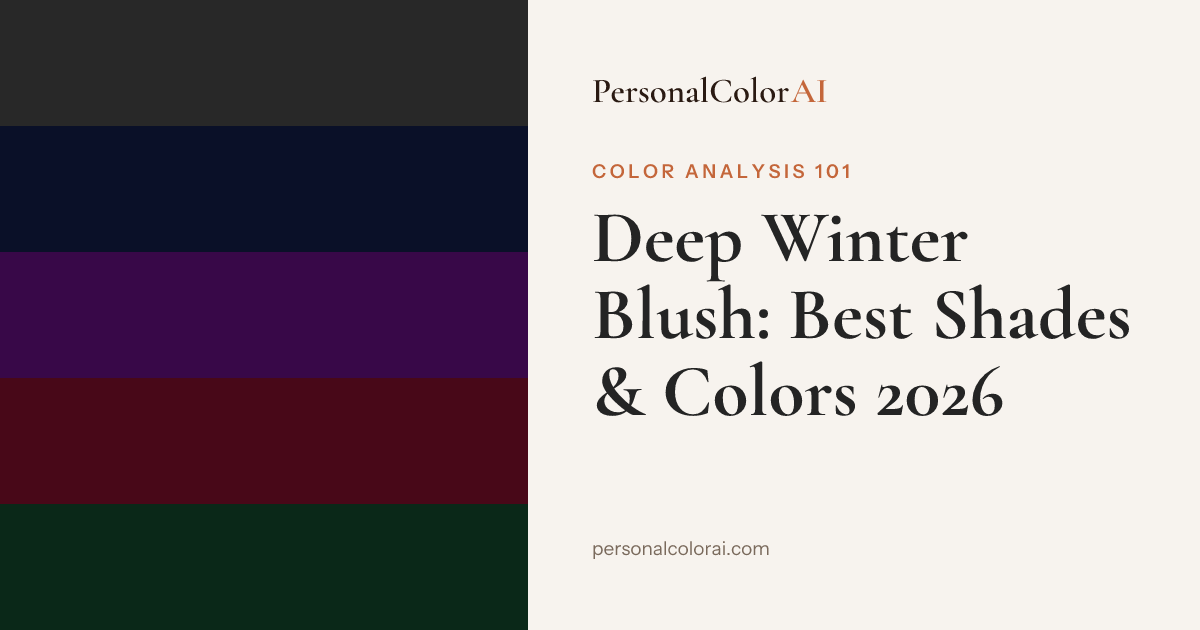 Best Blush for Deep Winter: Deep Berry, Plum, and Black Cherry — Korean color analysis palette