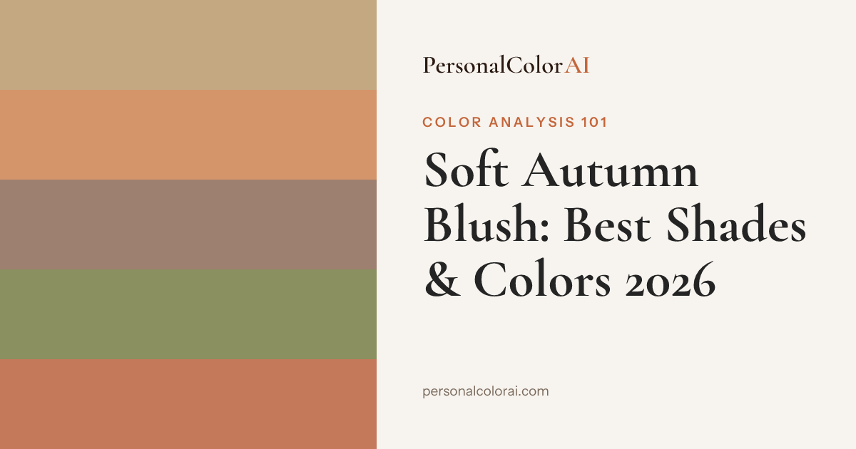 Best Blush for Soft Autumn: Soft Peach, Warm Nude, and Dusty Rose — Korean color analysis palette