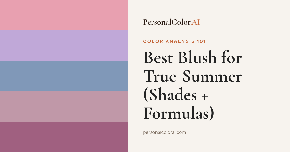 Best Blush for True Summer: Cool Rose, Soft Pink, and Gentle Berry — Korean color analysis palette