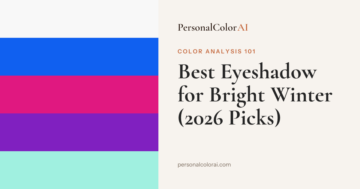 Best Eyeshadow for Bright Winter: Icy Shimmer, Cool Plum, and Jewel-Tone Drama — Korean color analysis palette