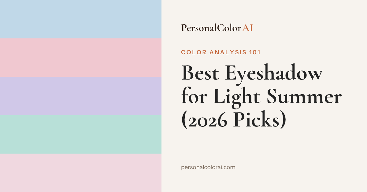 Best Eyeshadow for Light Summer: Soft Lavender, Cool Pink, and Light Taupe — Korean color analysis palette
