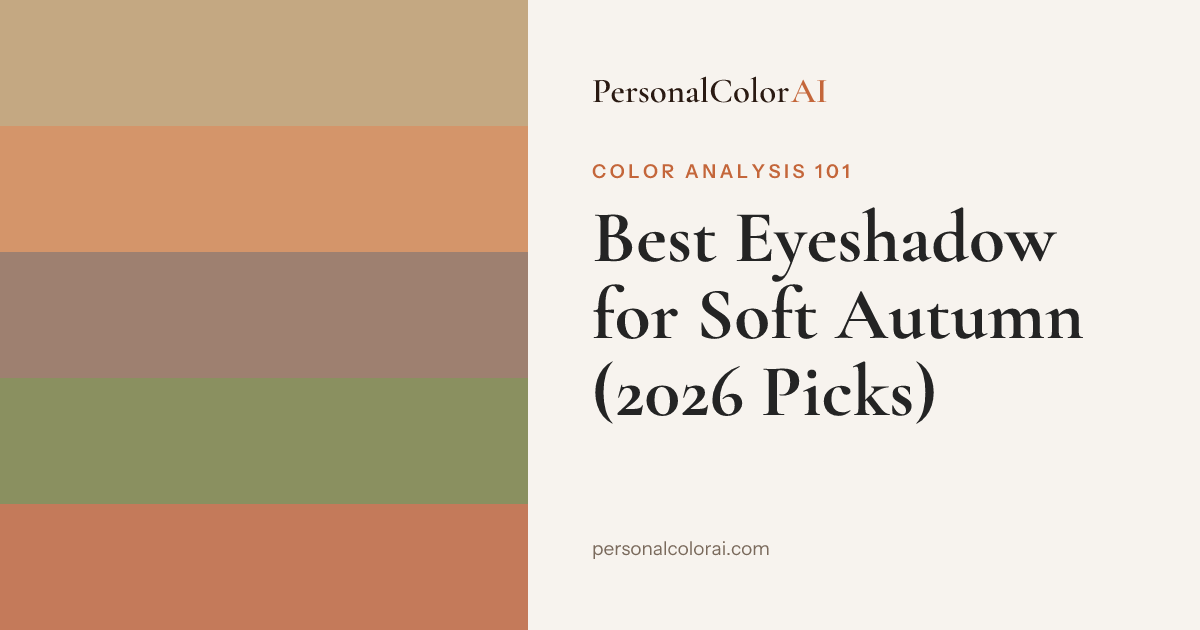 Best Eyeshadow for Soft Autumn: Muted Gold, Warm Taupe, and Dusty Olive — Korean color analysis palette