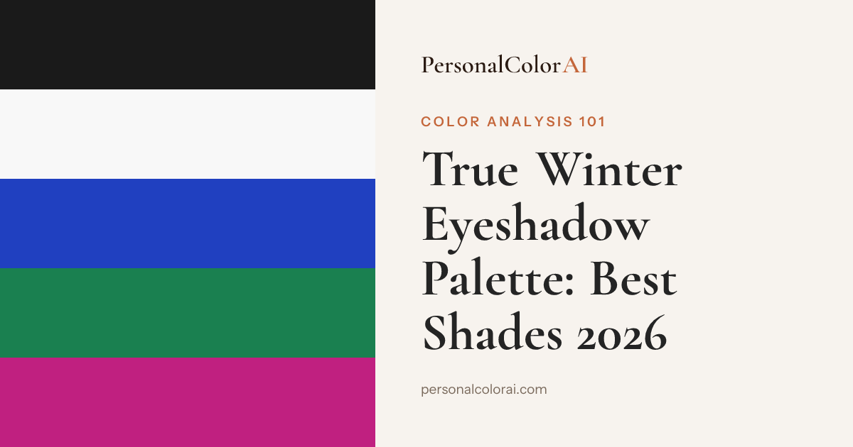Best Eyeshadow for True Winter: Cool Plum, Icy Silver, and Jewel Tones — Korean color analysis palette