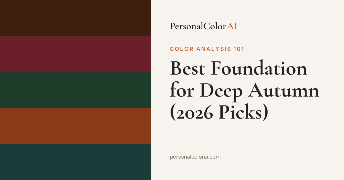 Best Foundation for Deep Autumn: Rich, Warm Shades for Bronze Undertones — Korean color analysis palette