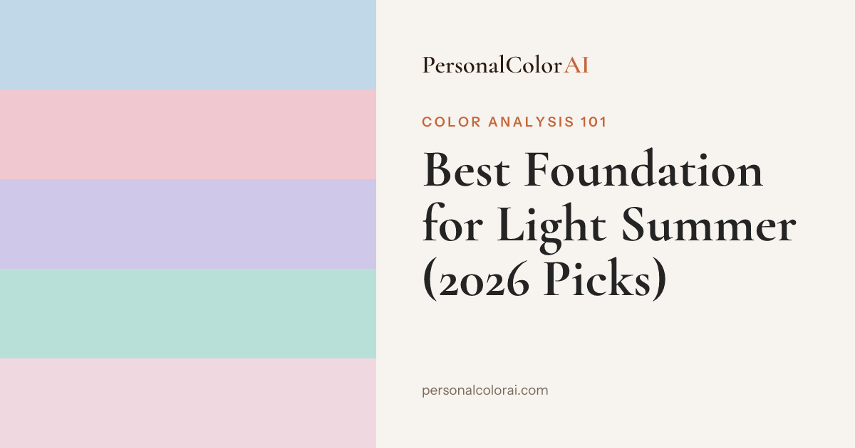 Best Foundation for Light Summer: Delicate, Cool-Toned Shades for Fair Skin — Korean color analysis palette