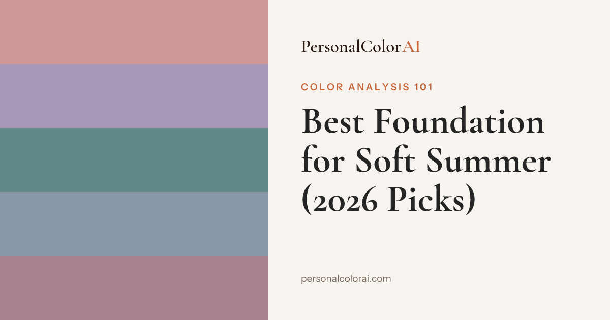 Best Foundation for Soft Summer: Muted, Cool-Neutral Shades That Disappear Into Skin — Korean color analysis palette