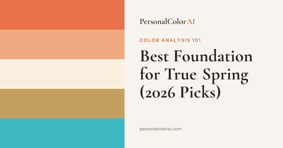 Best Foundation for True Spring: 5 Warm, Golden Shades That Actually Match — Korean color analysis palette