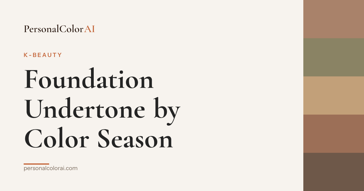 How to Match Foundation Undertone to Your Color Season — Korean color analysis palette