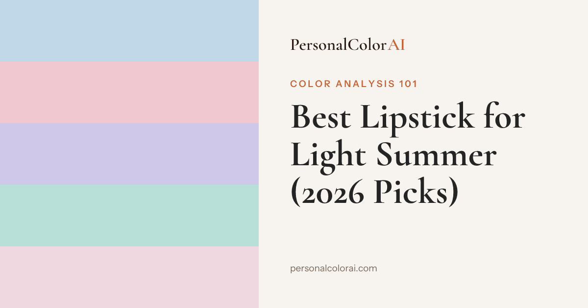 Best Lipstick for Light Summer: Soft Rose, Light Mauve, and Petal Pink — Korean color analysis palette