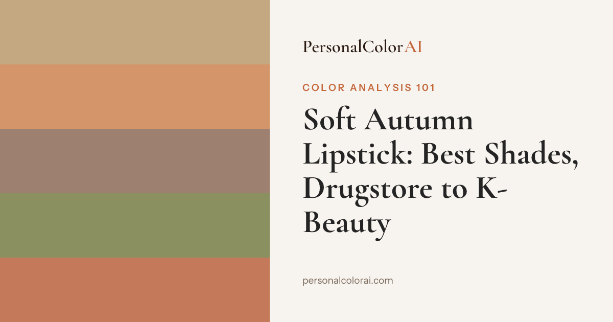 Soft Autumn Lipstick: The Best Muted Warm Shades (Drugstore to K-Beauty) — Korean color analysis palette