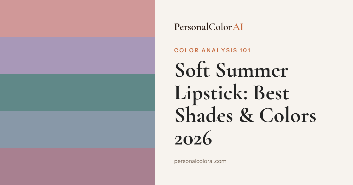 Best Lipstick for Soft Summer: Dusty Rose, Muted Mauve, and Soft Plum — Korean color analysis palette