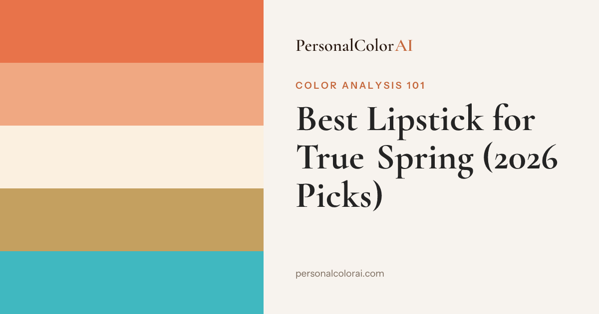 Best Lipstick for True Spring: Corals, Warm Peaches, and Golden Nudes — Korean color analysis palette