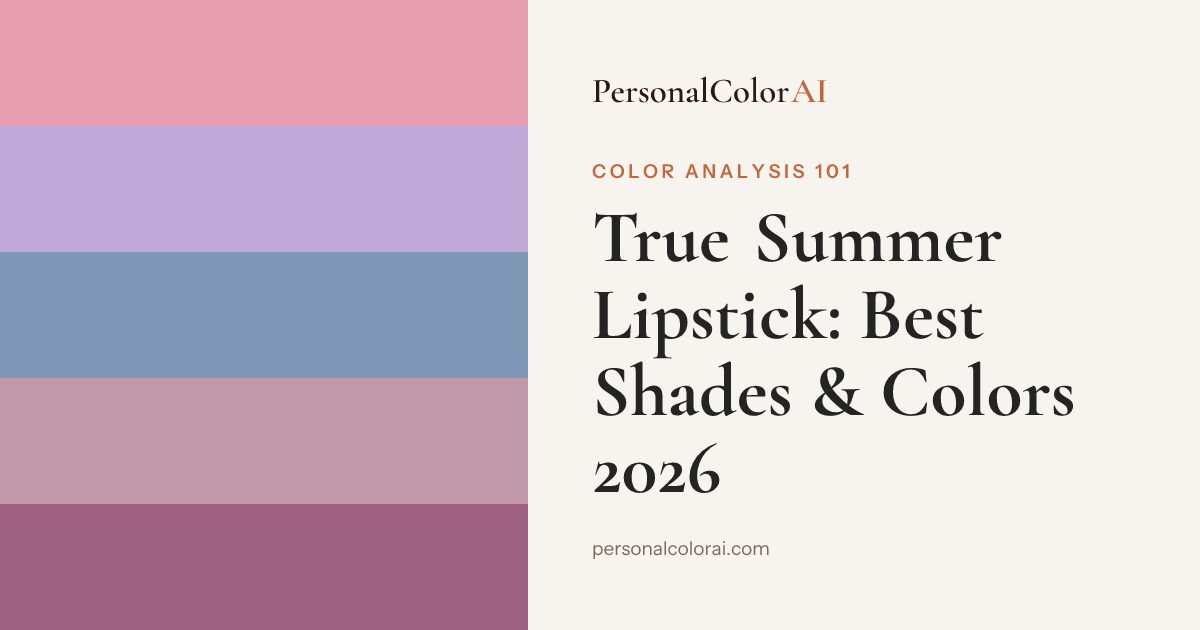 Best Lipstick for True Summer: Cool Pinks, Mauves, and Soft Berries — Korean color analysis palette