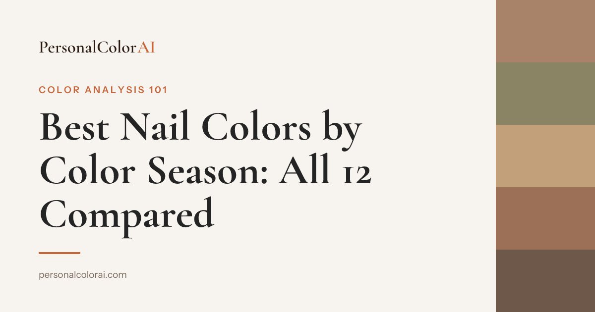 The Best Nail Colors for Every Color Season: All 12 Seasons Compared — Korean color analysis palette