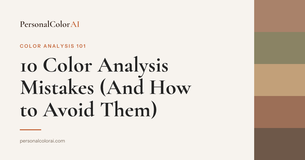 10 Color Analysis Mistakes (And How to Avoid Them) — Korean color analysis palette