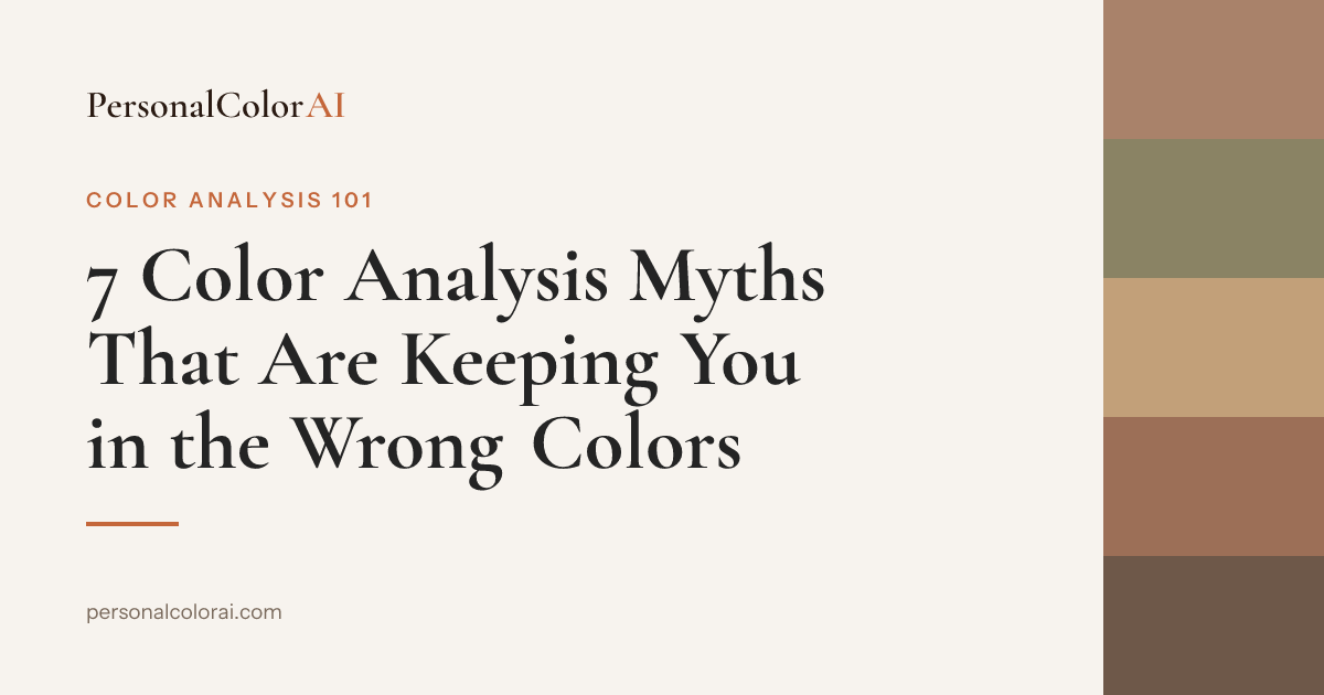 7 Color Analysis Myths That Are Keeping You in the Wrong Colors — Korean color analysis palette