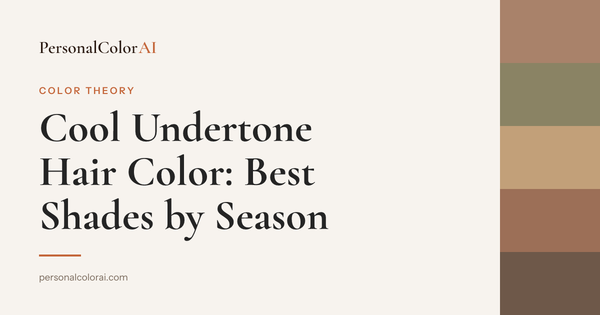 Cool Undertone Hair Color: The Best Shades for Every Cool Season — Korean color analysis palette