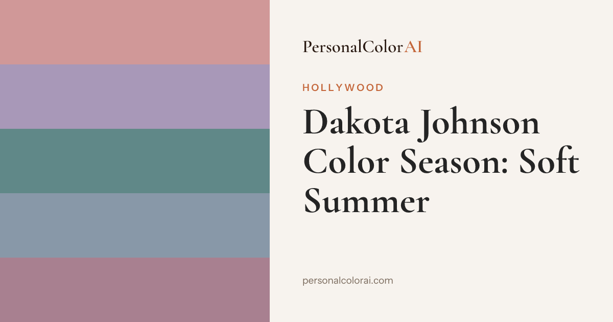 What Color Season Is Dakota Johnson? — Korean color analysis palette