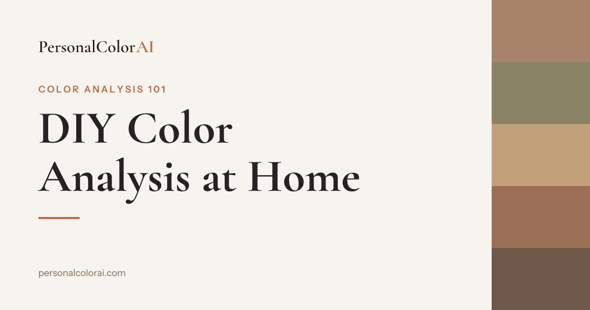 DIY Color Analysis at Home: The Drape Test, Step by Step — Korean color analysis palette