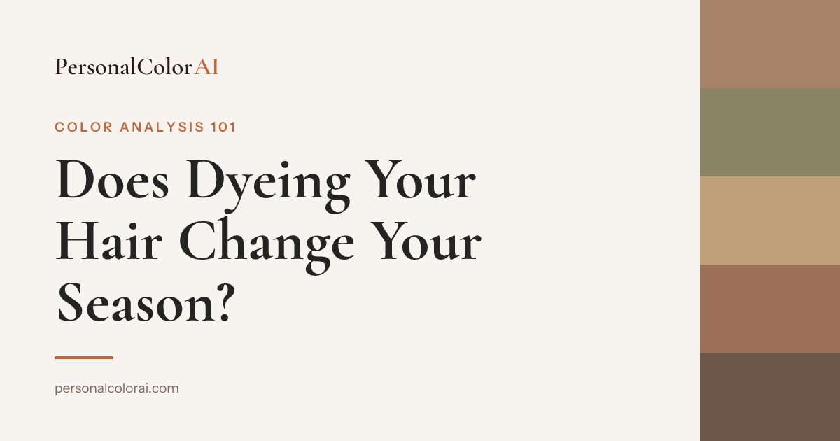 Does Dyeing Your Hair Change Your Color Season? — Korean color analysis palette
