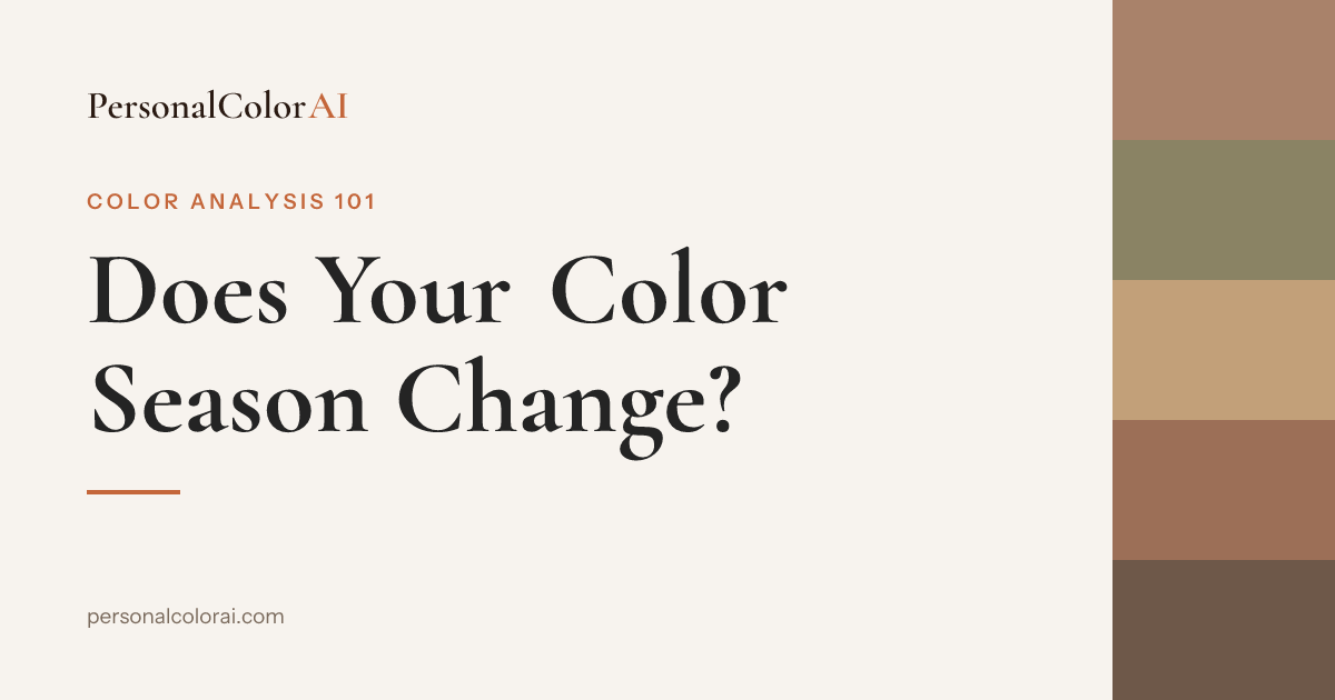 Does Your Color Season Change? Age, Tanning, and Hair Dye — Korean color analysis palette