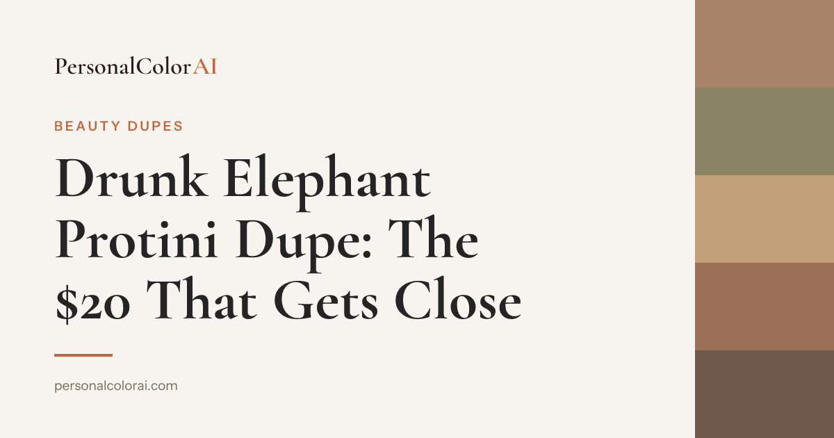 The Drunk Elephant Protini Dupe That Gets Close — and the Part You Still Can't Buy Cheap — Korean color analysis palette