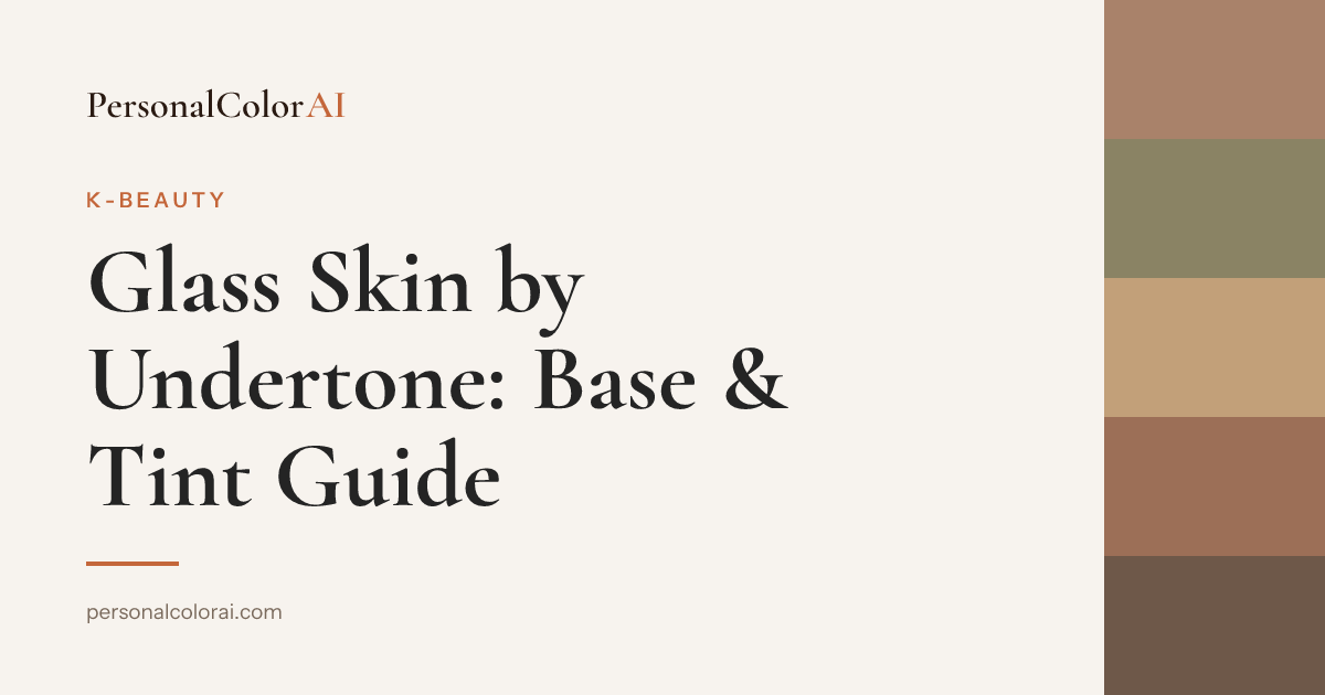 Glass Skin by Undertone: The Base and Tint Choices That Make It Work — Korean color analysis palette