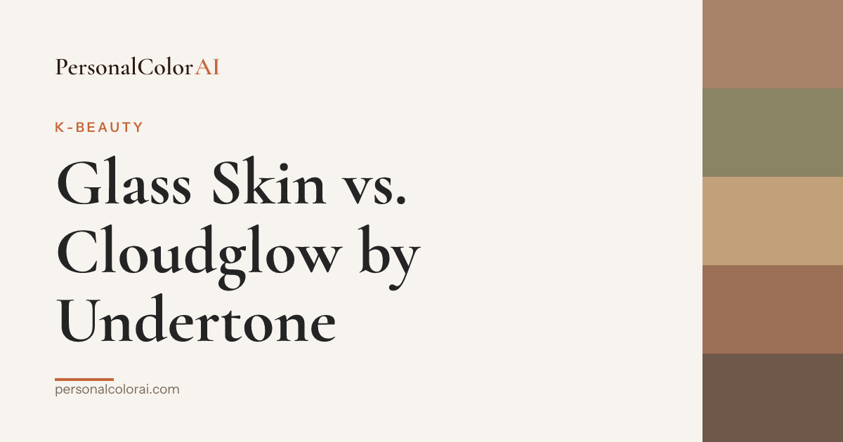 Glass Skin vs. Cloudglow: Which 2026 Glow Suits Your Undertone? — Korean color analysis palette