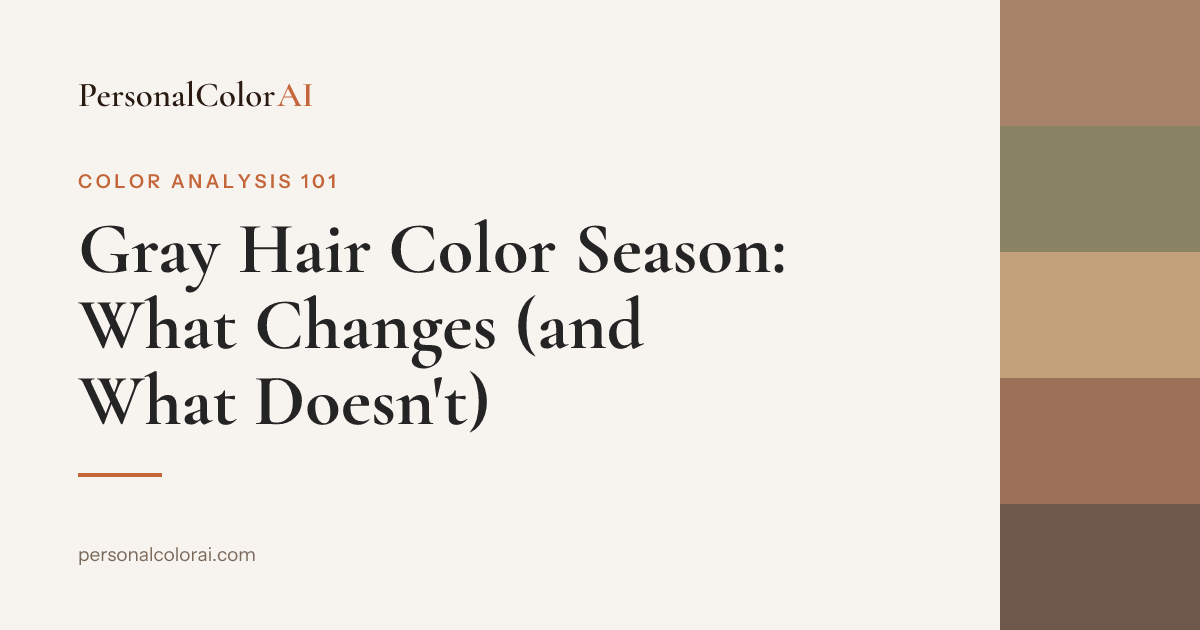 Gray Hair and Your Color Season: Does Going Gray Change It? — Korean color analysis palette
