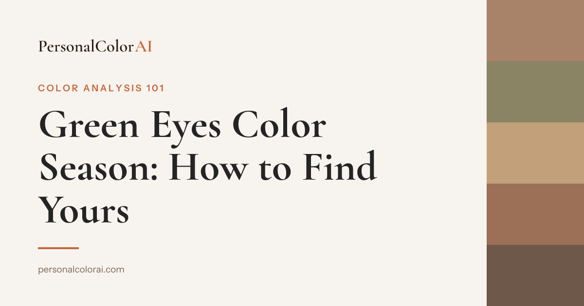 Green Eyes and Your Color Season: What They Mean for Your Palette — Korean color analysis palette