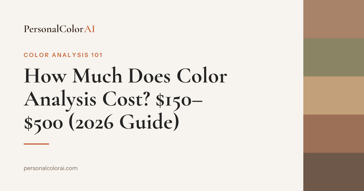 How Much Does a Color Analysis Cost? A 2026 Price Breakdown — Korean color analysis palette