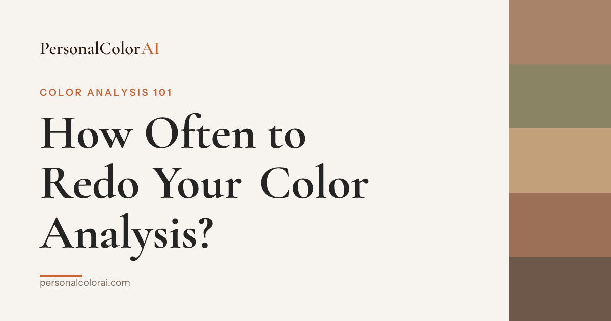 How Often Should You Redo Your Color Analysis? — Korean color analysis palette