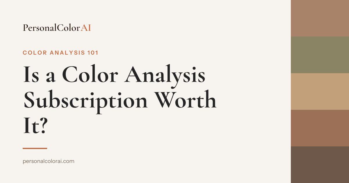 Is a Color Analysis Subscription Worth It? — Korean color analysis palette