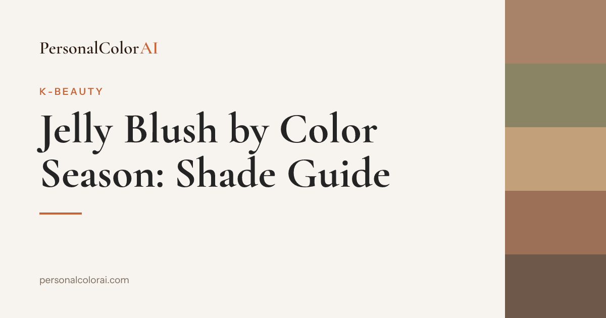 Jelly Blush by Color Season: Which Formula and Shade Is Yours? — Korean color analysis palette