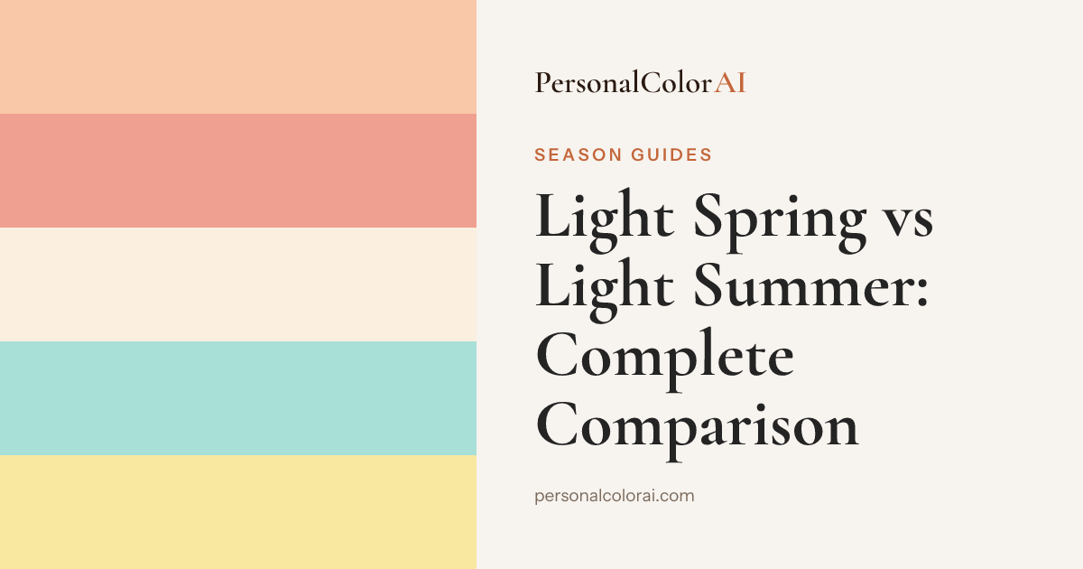 Light Spring vs Light Summer: How to Tell the Difference — Korean color analysis palette