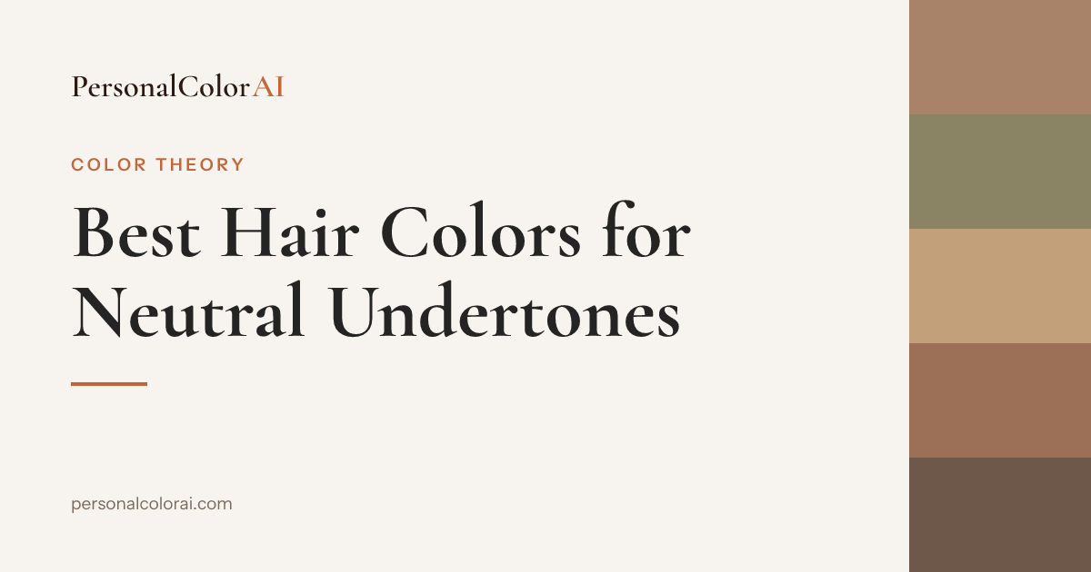 Best Hair Colors for Neutral Undertones: Why You Can Wear Both Warm and Cool — Korean color analysis palette