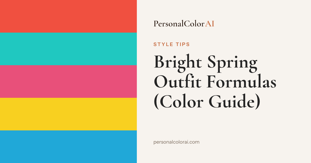 What to Wear for Bright Spring: Outfit Formulas in Your Warm, Vivid Palette — Korean color analysis palette