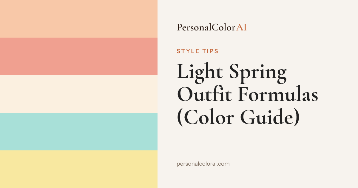 What to Wear for Light Spring: Soft, Warm Pastel Outfit Formulas — Korean color analysis palette