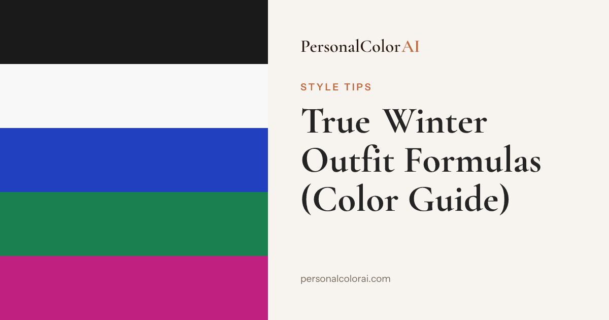 What to Wear for True Winter: Cool, High-Contrast Outfit Formulas — Korean color analysis palette