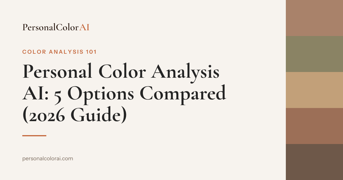 Personal Color Analysis AI: 5 Options Compared (2026 Guide) — Korean color analysis palette