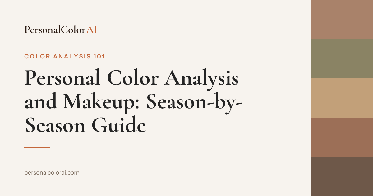 Personal Color Analysis and Makeup: Your Season's Best Foundation, Blush, and Lip Color — Korean color analysis palette
