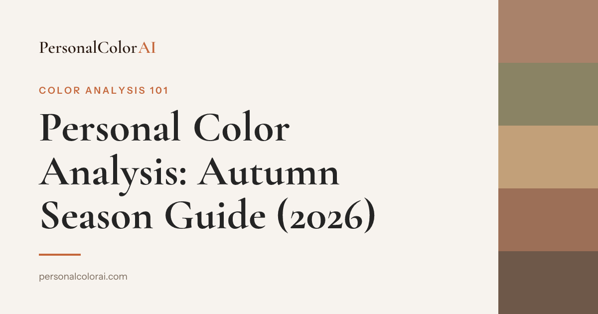Personal Color Analysis: Autumn Season Deep Dive — Korean color analysis palette