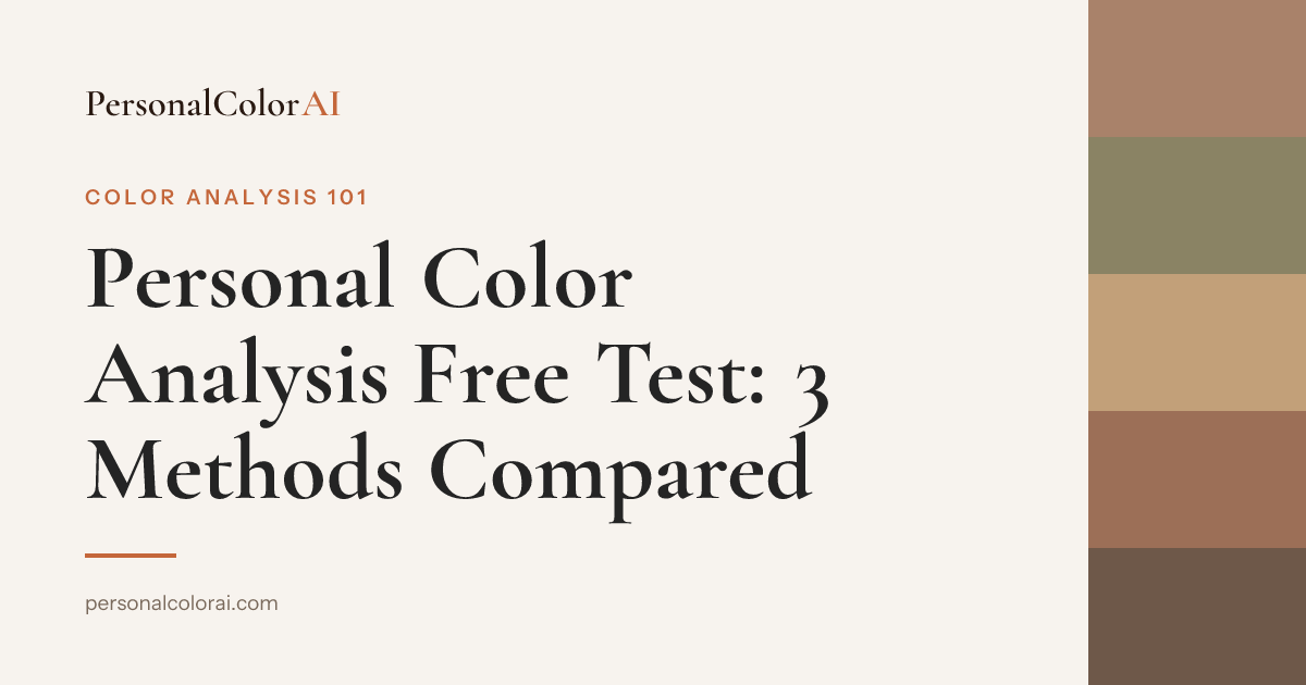 Personal Color Analysis Free Test: Which Methods Actually Work — Korean color analysis palette
