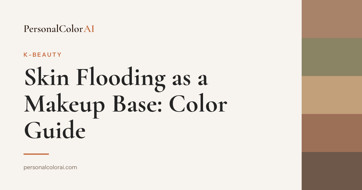 Skin Flooding as a Makeup Base: Why Hydration Keeps Your Season's Colors True — Korean color analysis palette