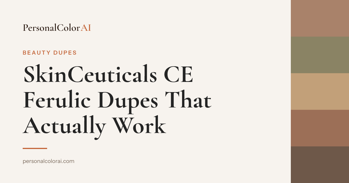 SkinCeuticals CE Ferulic Dupes: Same Three Molecules, One-Sixth the Price — Korean color analysis palette