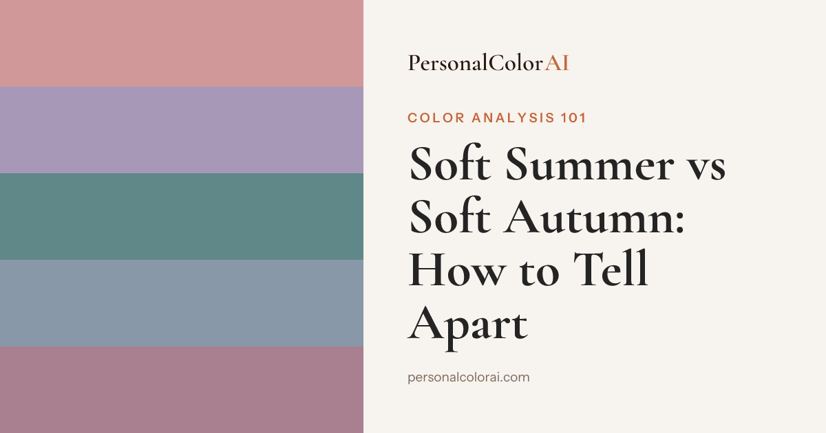 Soft Summer vs Soft Autumn: How to Tell the Difference — Korean color analysis palette